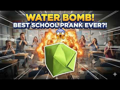 Loudest Water Bomb DIY | Easy Paper Popper for the Ultimate School Prank