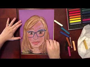 Fourth Grade Chalk Pastel Self Portraits