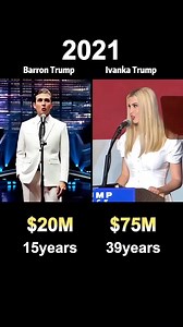 57K views · 365 reactions | Ivanka trump vs Barron Trump：who's richer？（networth comparaison）#celebrity #celebrities #usa #famous | Net Worth | Facebook