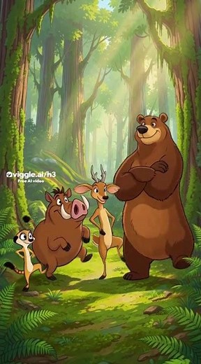 Timon, Elliot, Pumbaa And Boog Friendship
