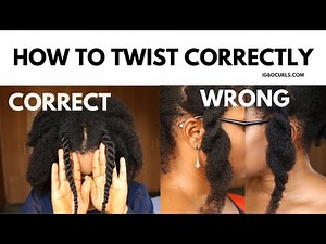 How To: 2 Strand Twist Natural Hair Properly for Twist Outs (Updated) IGBOCURLS