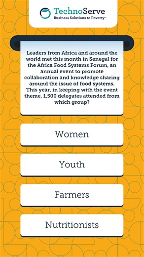 Think you're up on current events? Put your knowledge to the test! Try these sample questions and see how well you do, then head online to take the full TechnoServe world news quiz. Can you get all the current event questions correct? Challenge yourself and find out if you're truly an informed global citizen. Take the quiz now: https://www.technoserve.org/blog/september-2025-world-news-quiz/ | TechnoServe | Facebook