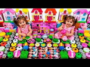 Kids Toy Kitchen Set with Doll House | Colourful Cooking Toys For Children | Pretend Play Toys