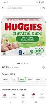 Target Diaper Deal this week 11/02-11/08