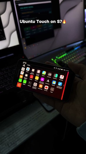 NO ANDROID! Samsung S7 Running Linux Ubuntu Touch! 🤯🐧⁠