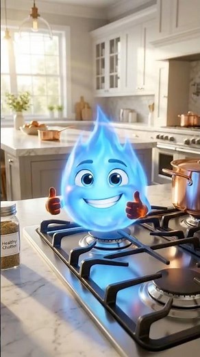 What Your Stove Flame Color ACTUALLY Means! 🔥 #Shorts