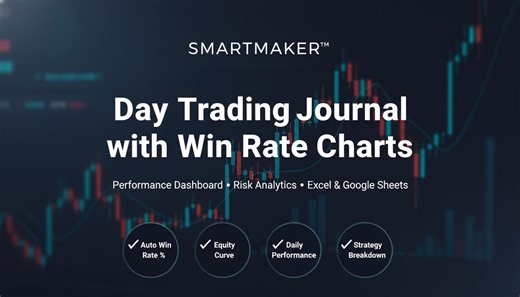 Day Trading Journal Excel & Google Sheets | Win Rate Charts, Performance Dashboard (digital Download) - Etsy Canada