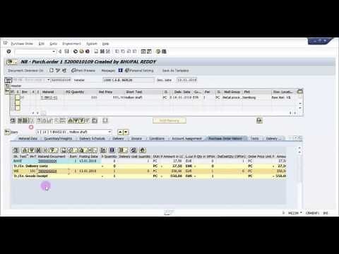 How to create a transfer Requirement for a Purchase Order Manually - SAP WM Basic Video