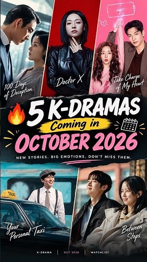 5 K-Dramas Coming in October 2026 🔥 | Must-Watch Korean Dramas