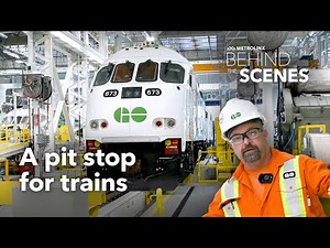 Tour GO Transit's train maintenance facility in 100 seconds