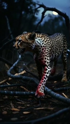 cheetah and a title design based on your preferred style.