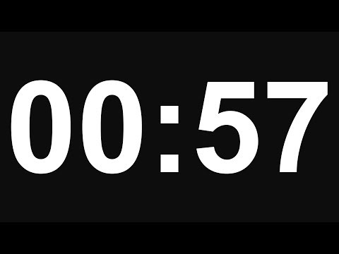 57 Second Timer - No Alarm - 8K