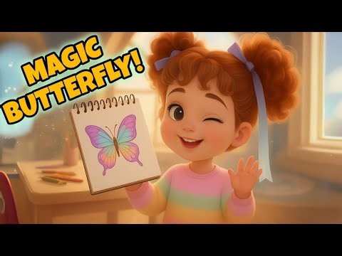 Pippa’s Magic Drawing ✨ The Butterfly Comes to Life!