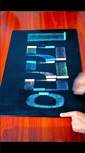Learn Allah Calligraphy with Chalk | Islamic Calligraphy Tutorial for Beginners | #shorts