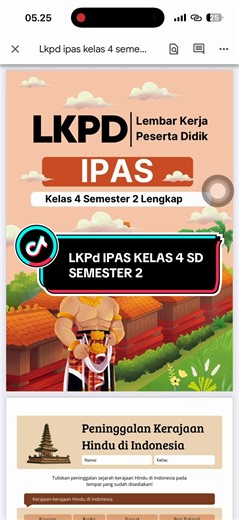 LKPD IPAS kelas 4 SD semester 2 lengkap #lkpd#ipaskelas4