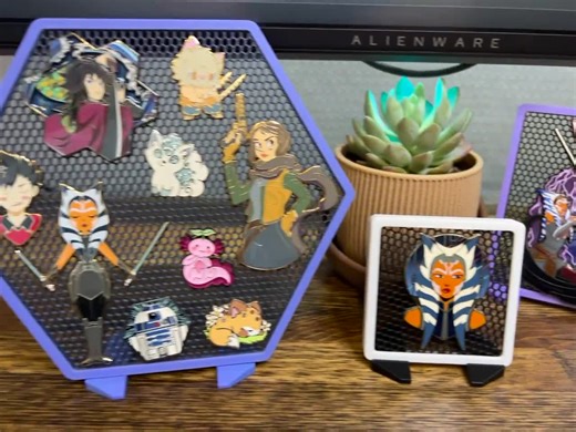 Pin Board - Desk, Shelf, Wall - Multifunctional - Removable Feet - Wall Mount - Home Office, Bulletin Board, Corkboard, Enamel Pin Display - Etsy