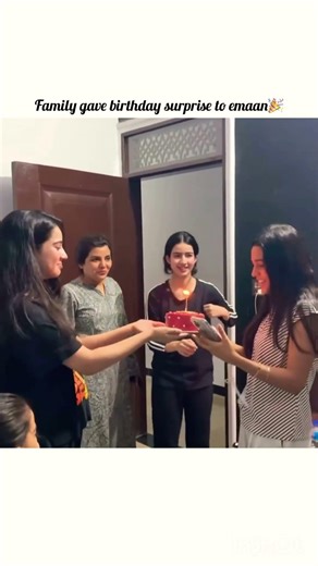 Family Gave Birthday Surprise to Emaan 🎂✨ Emotional Family Moment