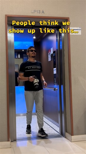 Qatar Photographer | Saddem Elabed | People think photographers show up to work like this… | Instagram