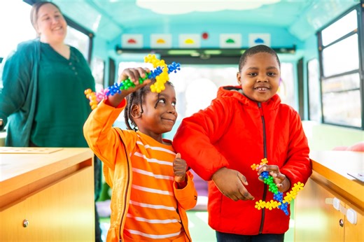 More than 600 homeless children have boarded this eye-catching bus. Here’s why it matters