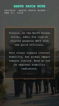 Project: EARTH Patch Notes - Feb 27, 2026