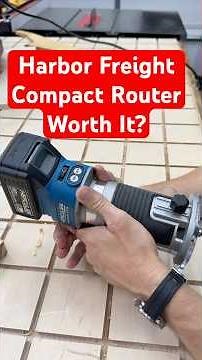 Is it Worth It? Or Is It a Waste of Money? - Episode 7 - Harbor Freight Cordless Router #tools