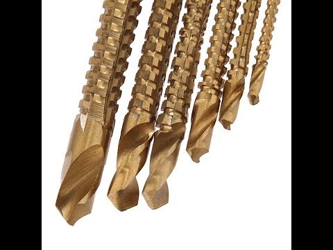 6 pcs HSS Steel TI Planting Drill Bit