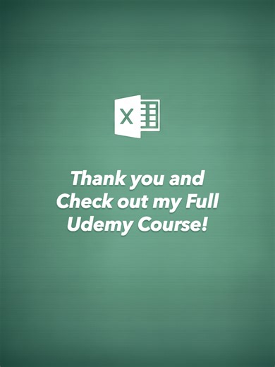 I've finally created a Full Excel Course, Beginner-to-Advanced on Udemy! (Link in my Bio) If you use code EXCEL_WITH_KYLE at checkout, you can get my course for just $12.99 until February 22nd! #excel #exceltips #dataanalytics #businessgrowth #analytics #spreadsheet #corporatelife #financetips