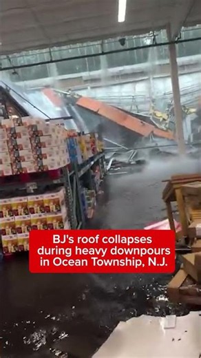 BJ’s roof collapses in N.J. due to heavy rain