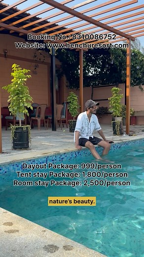 👑Muhammad Maaz Khan👑 on Instagram: "📍 @henchuresort_official Escape to Henchu Resort, a luxurious nature retreat just 30 km from Bangalore on Kanakapura Road. Experience the perfect blend of adventure and relaxation with a refreshing swim in our pool, delectable cuisine at our on-site restaurant, and thrilling activities like ziplining and rope courses. Whether you’re seeking tranquility or adventure, Henchu Resort offers the perfect getaway from city life. Book your stay today at henchuresor