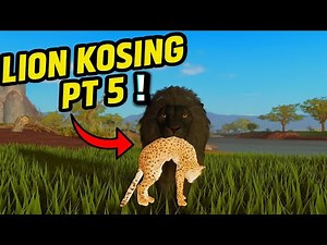 KOSING PLAYERS AS A LION IN SAVANNAH LIFE ROBLOX PT 5!