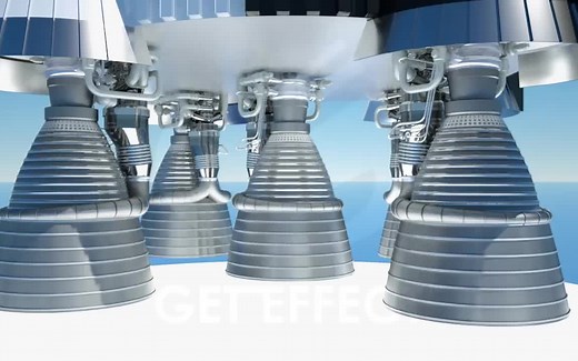 土星五号运载火箭的第一级，五台F1发动机静态展示和原理（生肉）NASA SATURN V ROCKETDYNE F1 ROCKET ENGINE (2016)