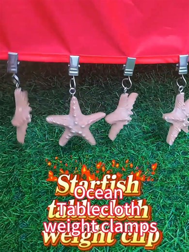 Do you like ocean tablecloth clips? #factory#chinafactory #homedecor #oceanlife #clips #clip#clamps