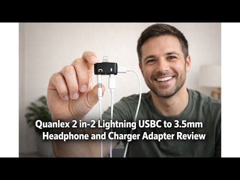 🎧 Quanlex 2-in-2 Lightning USB-C to 3.5mm Headphone Adapter Review – Worth It 🎧