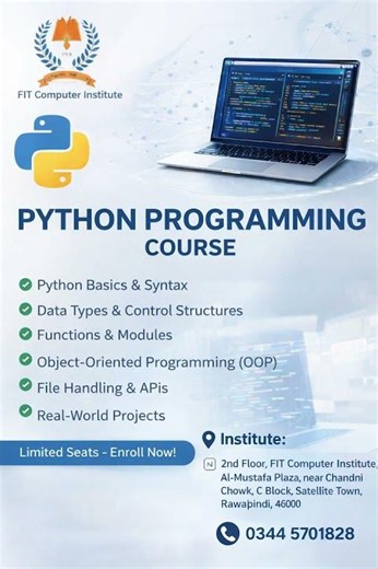 Python Programing Course In Rawalpindi And Islamabad