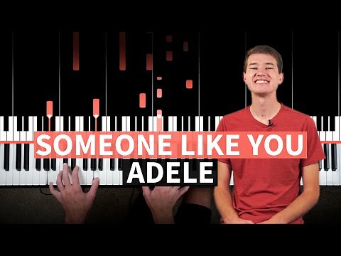 Someone Like You - Adele - PIANO TUTORIAL (accompaniment)