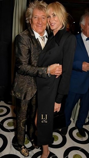 Rod Stewart & Daughter Kimberly Steal the Spotlight in London ✨🔥 #rodstewart #limberlystewart