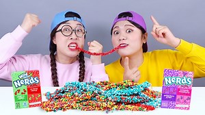 Rope Jelly Candy DONA Mukbang | DONA English