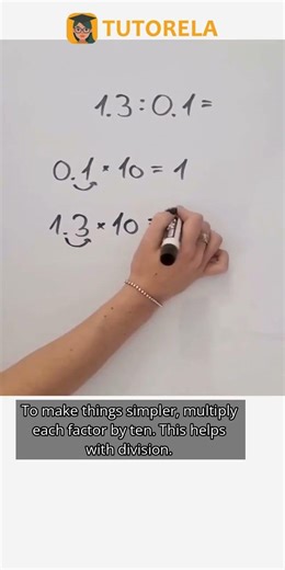 Master Decimal Division: Solve 1.3 ÷ 0.1 Easily #Math #DecimalFractions-Advanced