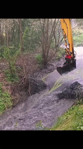 226K views · 2.4K reactions | Man Uses Excavator to Break Through Beaver Dam Barrier #beaverdamremoval | Beaver Dam Removal | Facebook