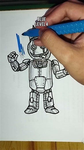 BLUE ROBOT LEVEL 4: Awakening Blue Aura! 🤖💙 (Ultimate Form)