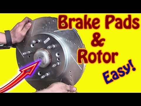 DIY How to Replace Front Brake Pads and Rotors on a 2014 GMC Sierra Chevy Silverado Disk Brake Job