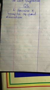 Examine 4 benefits of formal education.... | Filo