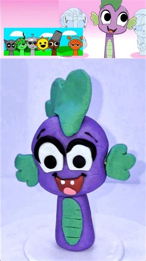 Sprunki 🎵 I Made Spike 🟣 With Clay 🟣🟢 My Little Pony 🦄 #sprunki 🎶