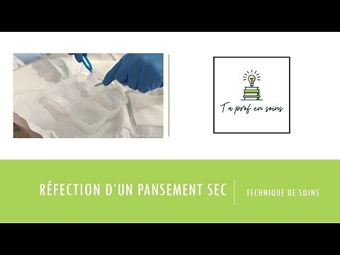 Réfection d'un pansement sec
