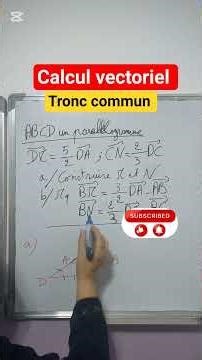 calcul vectoriel/tronc commun #maths #foryou #education #mathematica #explore #viralshorts