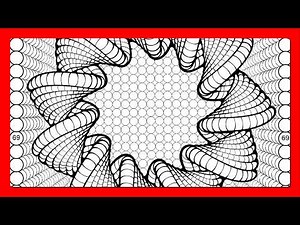 Color by Number Rainbow Abstract Spiral Mandala Mosaic Texture Oasis app #coloringbook