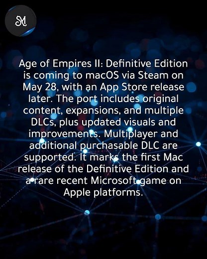 Age of Empires II: Definitive Edition launches on Mac next month
