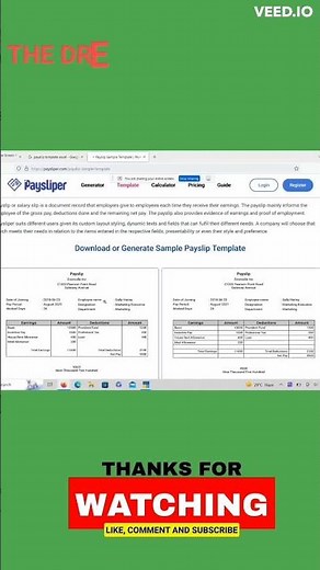 how to make PAYSLIP in just one minute..#payslip #exceltips #exceltricks #excel #excelhacks