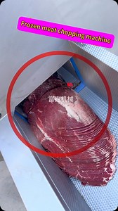 Frozen meat chopping machine, slicer. #restaurant #meatcuttingequipment #Cookware #beefsteak #machinery | mechanical equipment