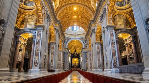 Inside the Famous Saint Peters Basilica Vatican